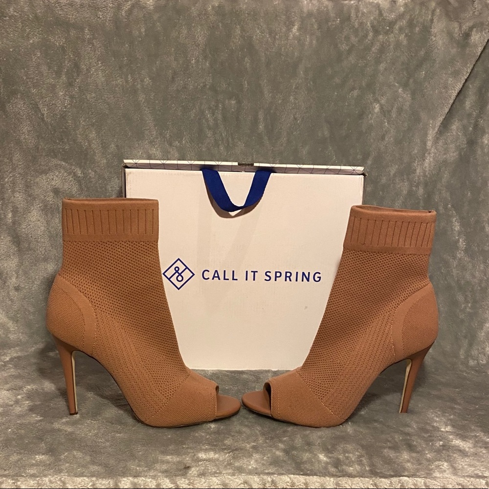 Call It Spring Open Toe Ankle Booties